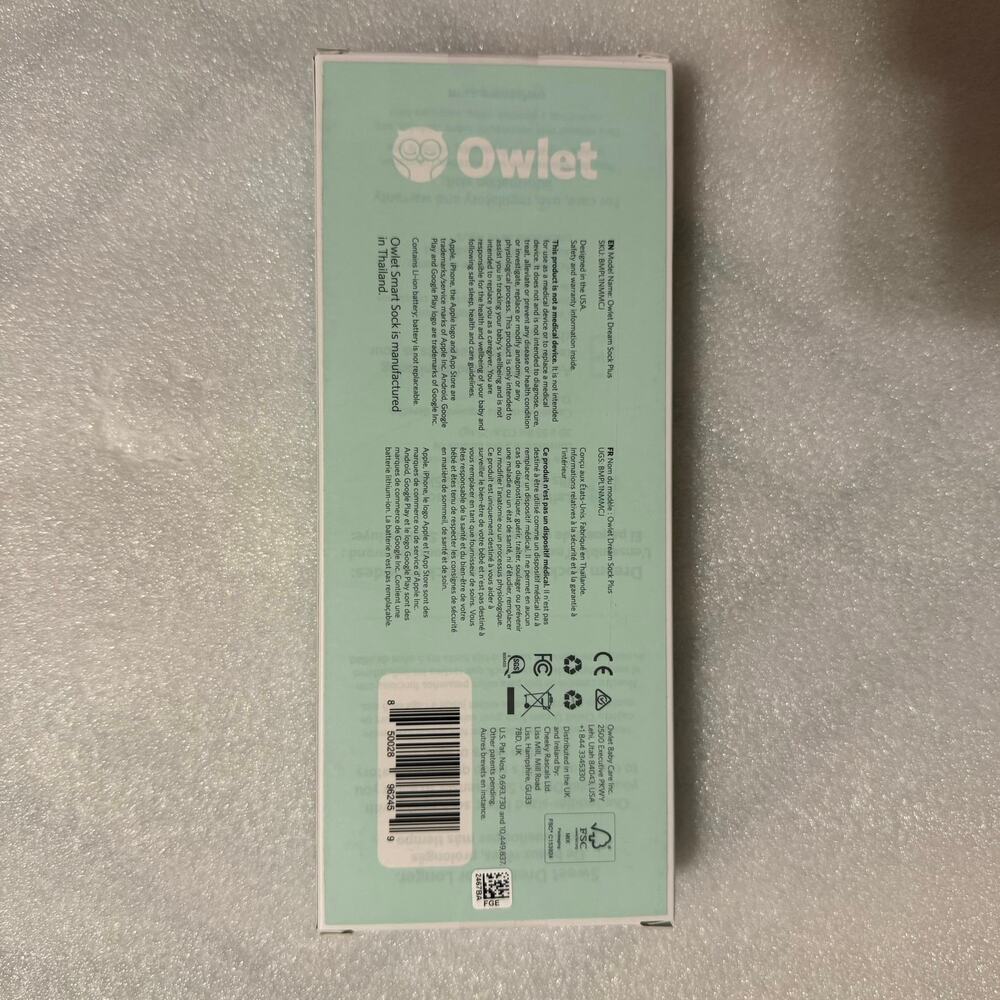 Owlet Extension Sock Fabric Socks for 18 months to 5 years - Picture 3 of 3